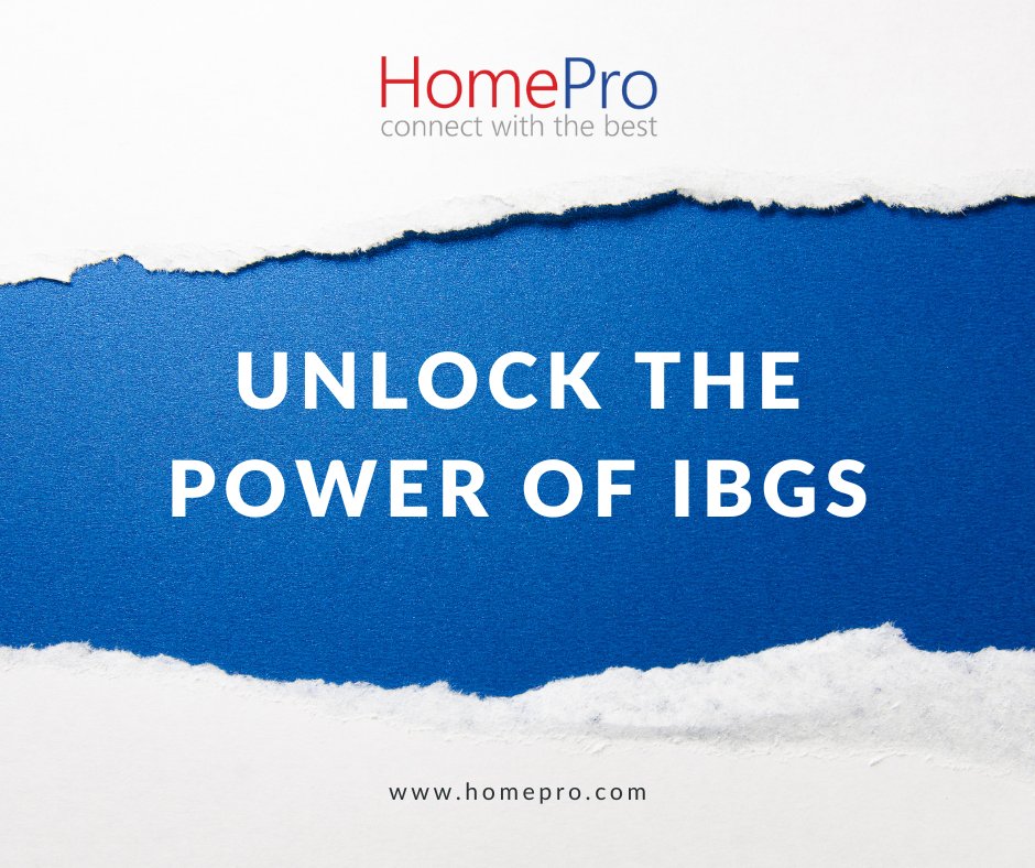 Unlock the Power of IBGs! 

We understand they may not be your choice, but let's turn the requirement to your advantage. 

Schedule a meeting with Debbie today to discover how HomePro IBGs can work in your favour! 💪💼🚀

hubs.ly/Q02mw7Vf0 

#IBGsThatWorkForYou