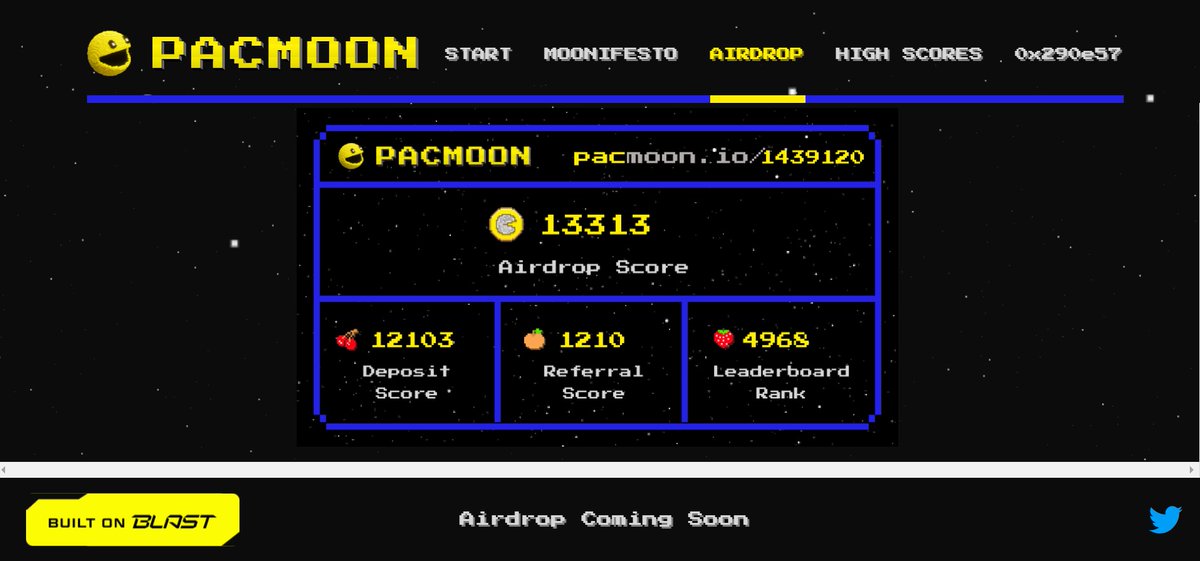 Don't miss the Blast Chain community coin $PAC.        My invited code 1439120