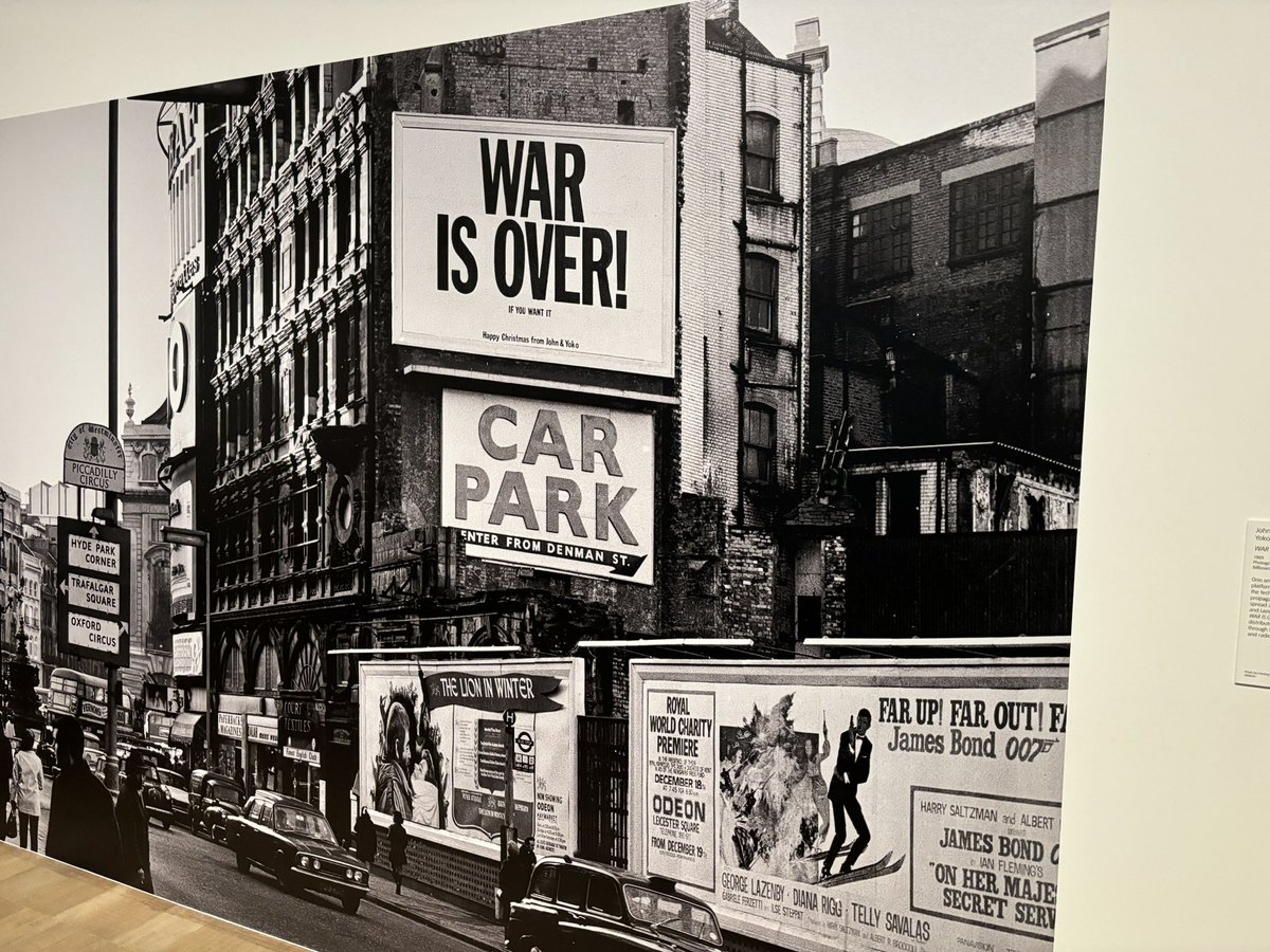 Yoko Ono using propaganda for good #WarIsOver! #musicofthemind #YokoOno