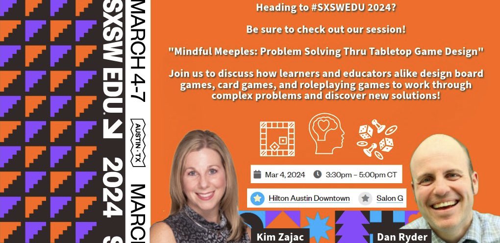 The #DTbeanie headed back to @sxswedu for another week of edu  hammerthrows & brisketbaskets  

Hope to see folks at my workshops w power rad colleagues @ZajacSLP @jacquiegardy & Chris McDonnell 

Deets in pics 
#dtk12chat #designthinking #criticalcreativity #gamebasedthinking