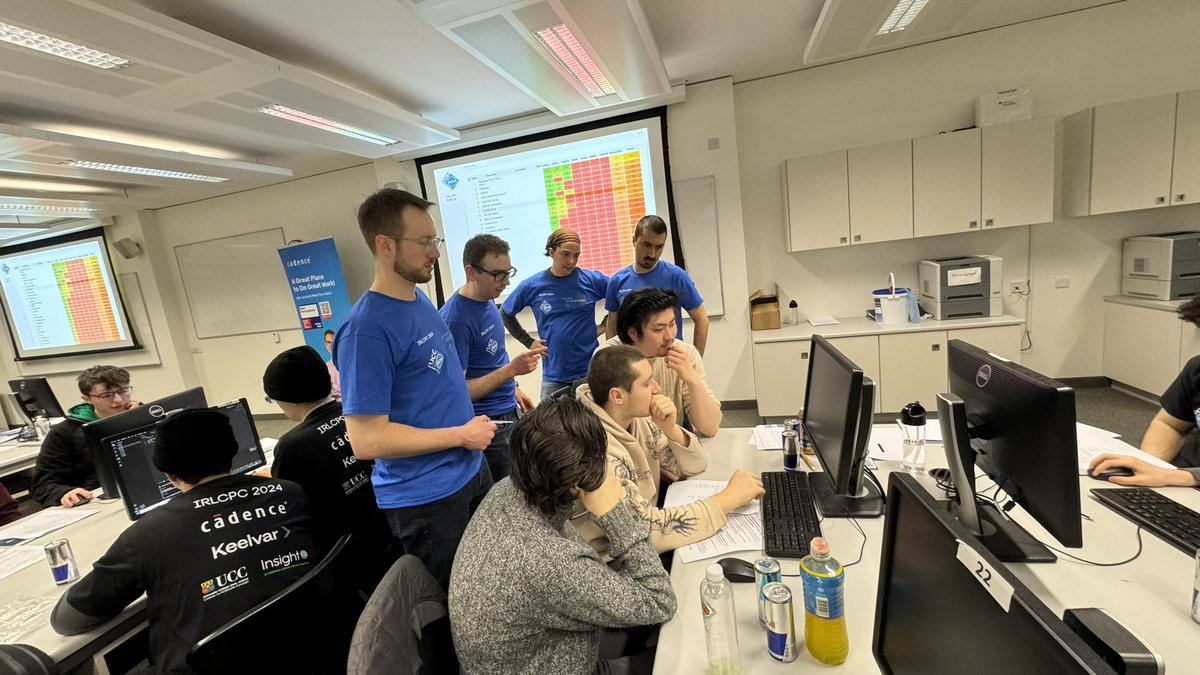 ChrysNgwa's tweet image. #IRLCPC2024 competition is a go!
#Volunteers ✅
Practise-run ✅
Lunch ✅
#ProblemSet ✅
#Redbull ✅
#ScoreBoard ✅
#Goodluck to all the ~60 teams. Let the contest begin….👊🏾💪🏾!! @AI_Data_UCC @insight_centre @UCCCS @Cadence @keelvar @SEFSUCC @andvise