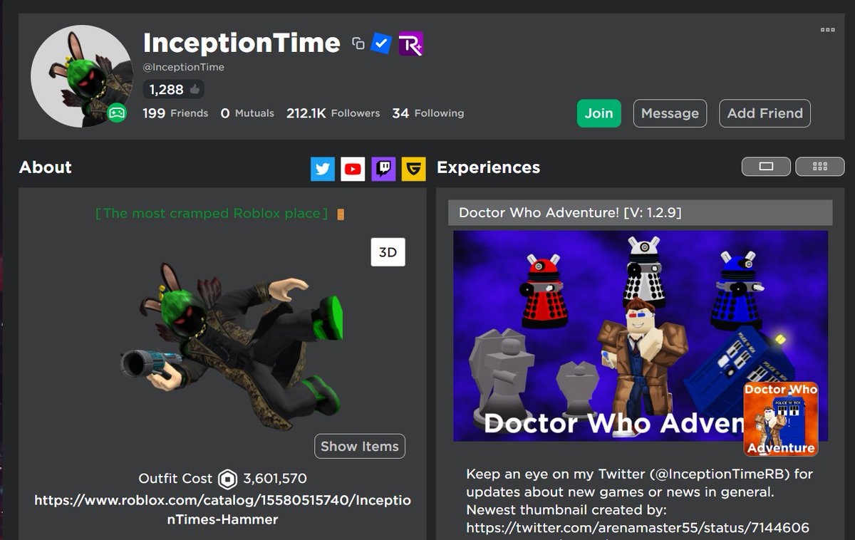 RLC_Roblox's tweet image. Roblox Admin InceptionTime is currently in a Roblox game, we're all trapped in a box.