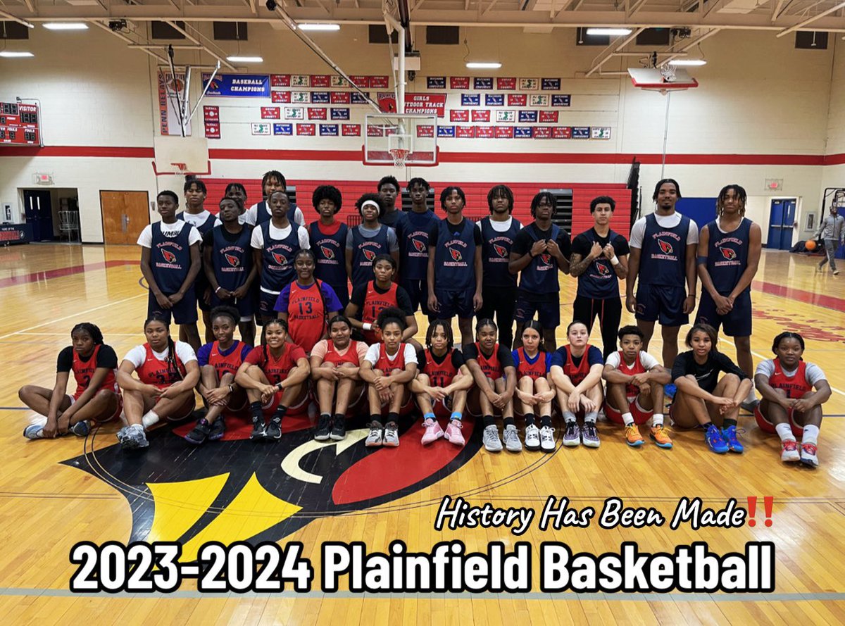 Mark it in the books for a great season by both teams ‼️
WE CHANGE THE CULTURE BACK HOME IN PLAINFIELD❤️. -Thank You City of Plainfield - #GoBigRed #BuildHome #StayHome #Cards4Life