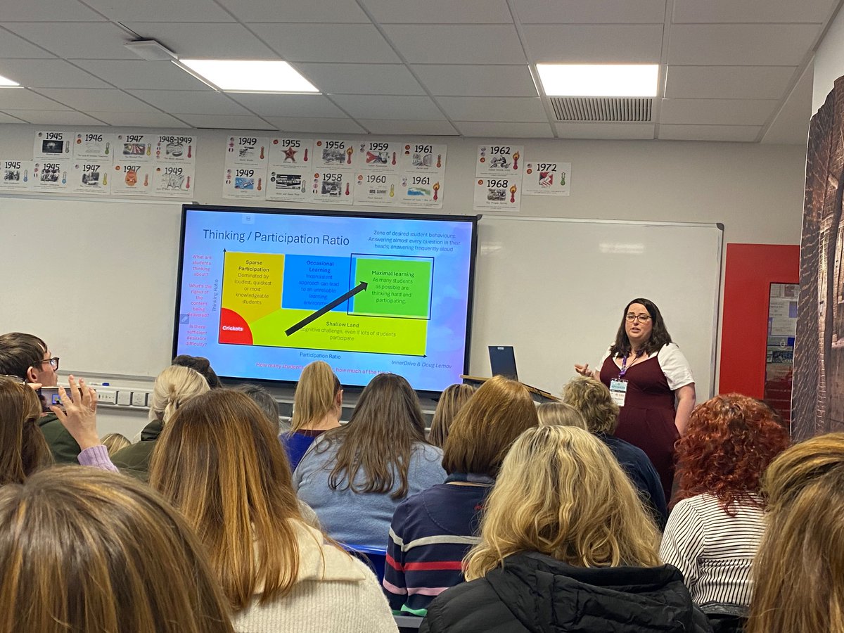 Superb session on participation ratio, thank you <a href="/teachals/">Amy Staniforth</a> <a href="/researchEDWarr/">researchED Warrington</a> 
An integral part of our pedagogy <a href="/LeverSchool/">Little Lever School</a>