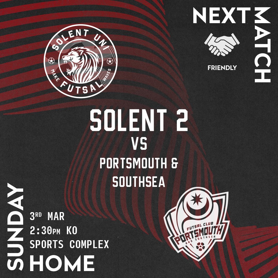 solent_futsal's tweet photo. 🦁 National Championship!

The 1’s are off to Newcastle to face @NorthumbriaUni in the first round of the National Championship.

The 2’s are at home for a friendly.

#UptheLions https://t.co/czEaPACQ3f