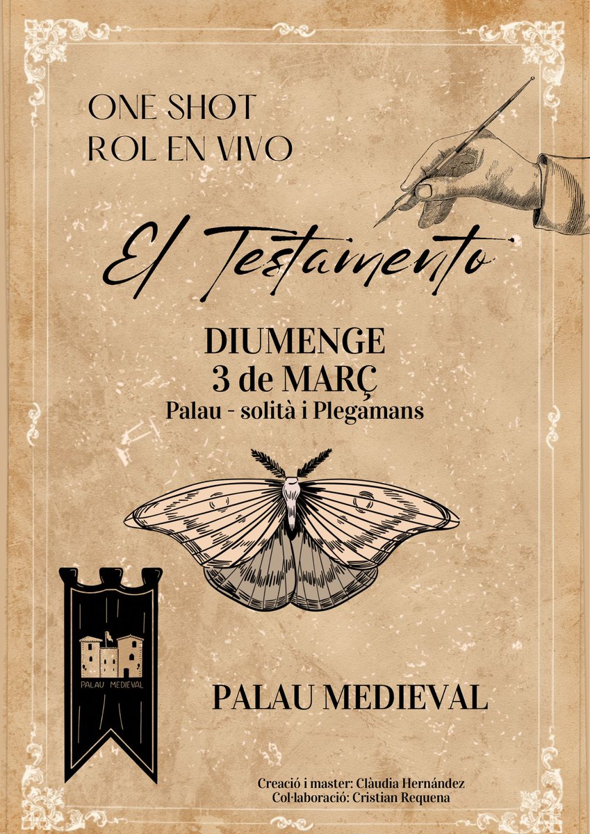Comença març amb aquest Rol en Viu, que ens ha preparat la nostra estimada sòcia Clàudia Hernández !! 😱😍💞

No sé vosaltres, però aquí ens estem fent el Hype a sobre!! 😬🫨

QUE SIGUI JA DEMÀ SI US PLAU aaaaaaaaaaaaaaaaaaaaaaaa