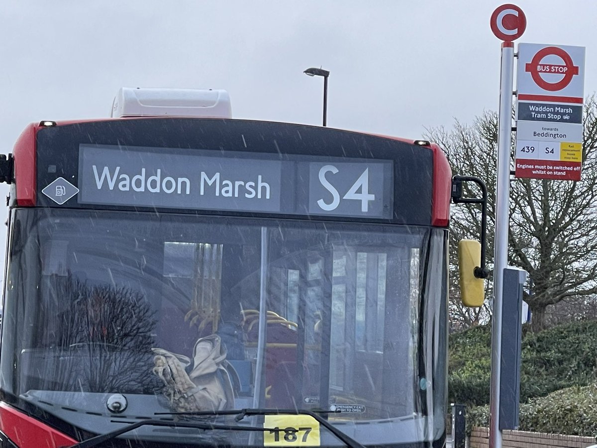 Two new route numbers serving Waddon Marsh (the one on the left is a 439).