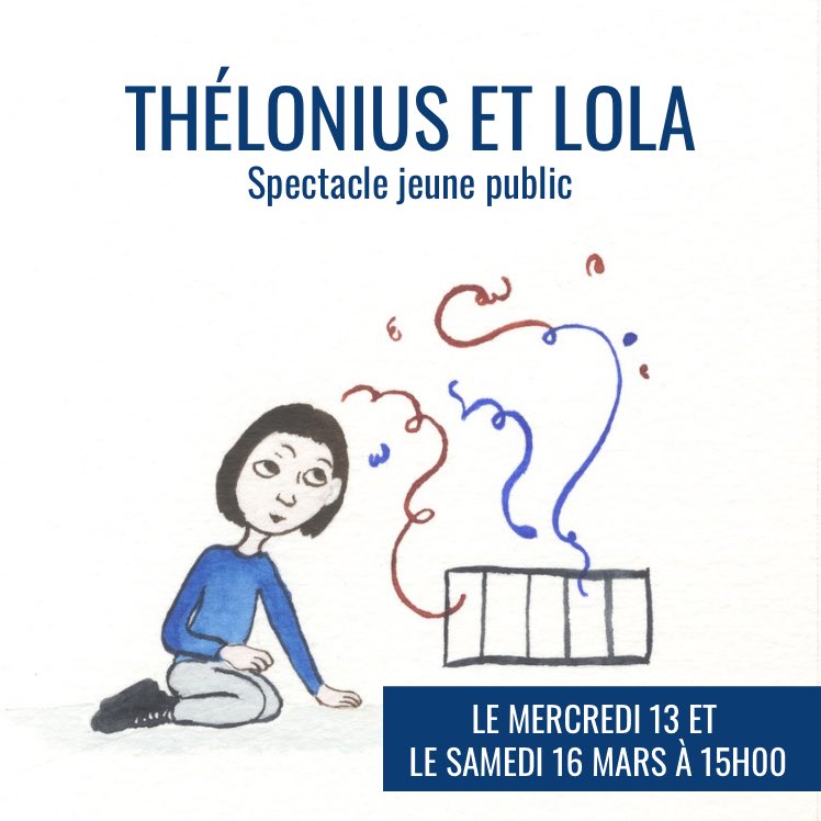 [Thélonius et Lola] - Conte en chansons écrit et mis en scène par Serge Kribus 🐶🐾✨🎶

Après les représentations, goûter et dédicace au Foyer du théâtre avec les artistes. Les enfants venez costumés !

🎟️ Pour réserver >> bit.ly/Thélonius