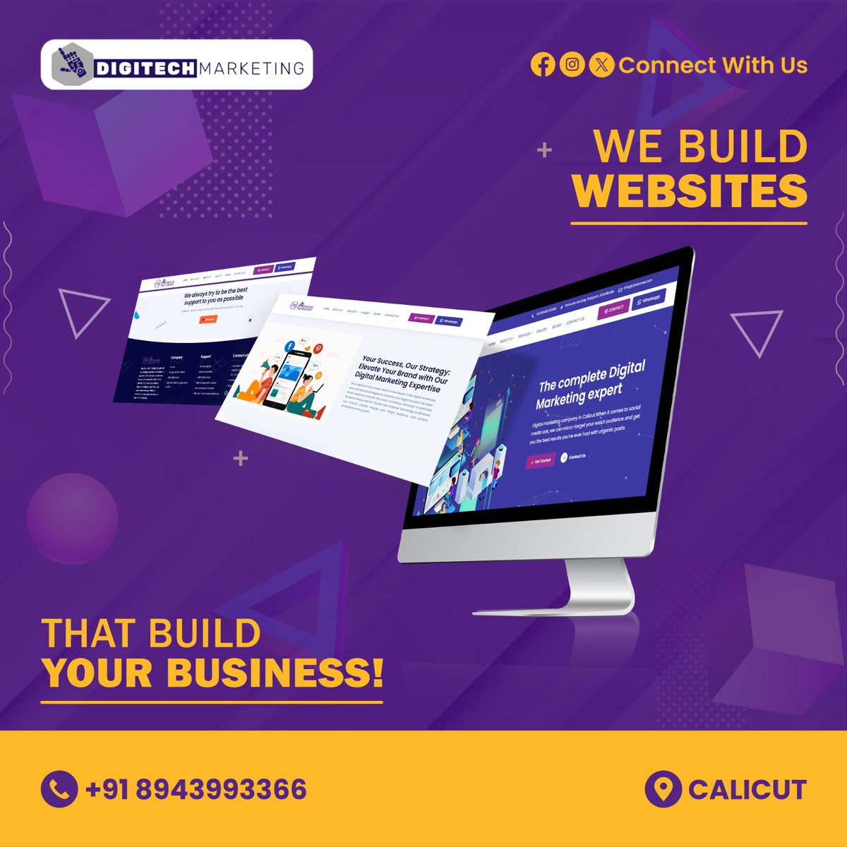 DigiTechMarket2's tweet photo. Your website journey starts here. Let's work together to make it remarkable.

Grow Your Business: A great website can do wonders for your business. 

#WebDesignExperts #DigitalSolutions
#CustomWebsite #OnlinePresence
#WebsiteBuilders #CreativeDesign
#DigitalAgency https://t.co/xm9BFMO5k6
