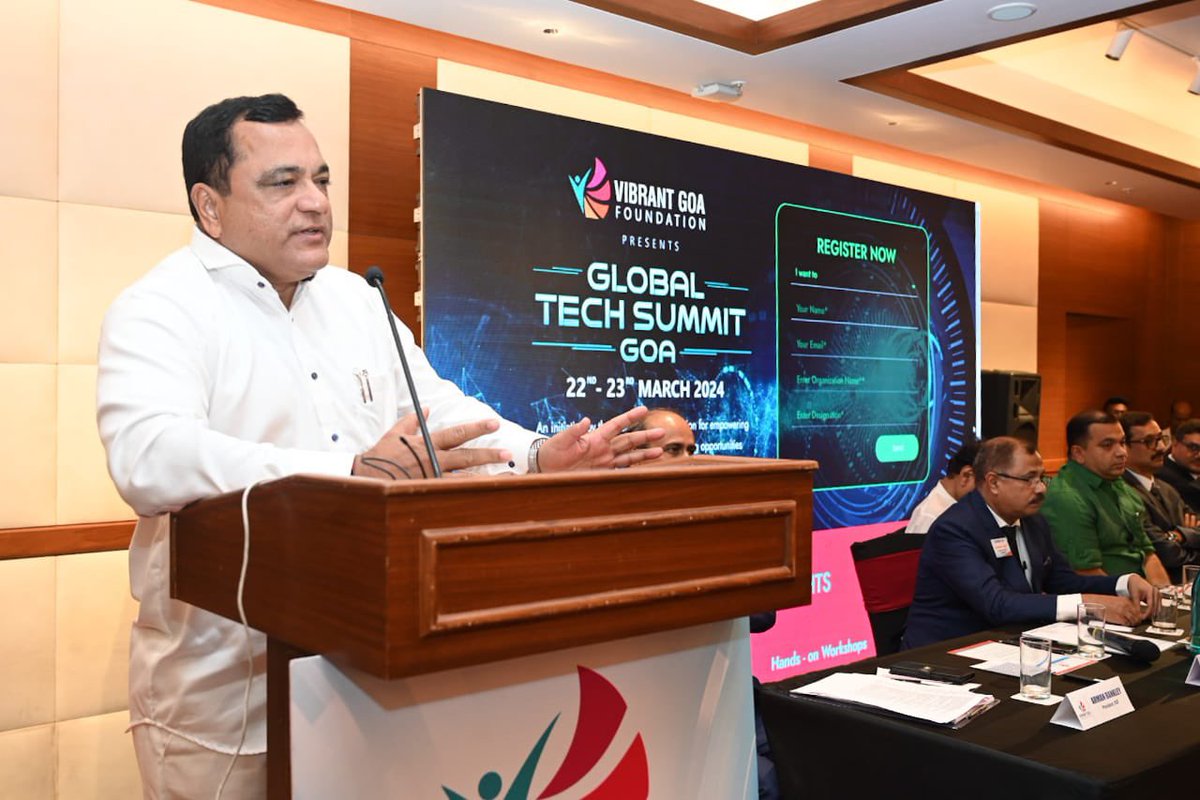 MauvinGodinho's tweet image. Attended the launch of the Global Expo e Summit (8th - 10th November 2024) and #GlobalTechSummit Goa (22nd &amp;amp; 23rd March 2024) at the Fortune Miramar, #Panaji, along with my fellow Cabinet Colleague Shri @RohanKhaunte, former Union Minister &amp;amp;- (1/5)