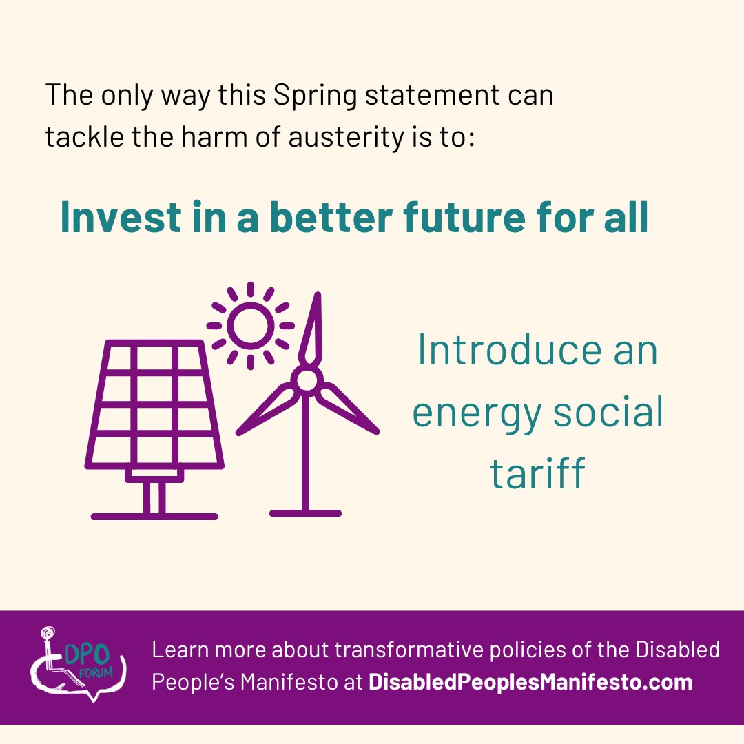 Disability Rights UK (@disrightsuk) on Twitter photo Five days from now <a href="/Jeremy_Hunt/">Sir Jeremy Hunt MP</a> will unveil #Budget2024
Poverty, lack of political will and real investment is decimating the Disabled community.
The Disability Poverty Campaign group (DPCG) have written to him with six, achievable, vital and simple asks! Secondly: Five days from now <a href="/Jeremy_Hunt/">Sir Jeremy Hunt MP</a> will unveil #Budget2024
Poverty, lack of political will and real investment is decimating the Disabled community.
The Disability Poverty Campaign group (DPCG) have written to him with six, achievable, vital and simple asks! Secondly: