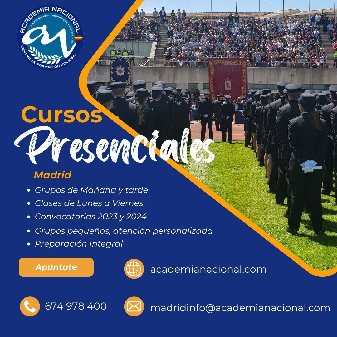 !! Aquí se prepara la gente que realmente quiere ser <a href="/policia/">Policía Nacional</a> !!!
Convocatoria 40 .Simulacros exámenes generales.
Preparación BIODATA y PERSONALIDAD (presencial y on line ) Gratuita.
El 13 de Abril podrás *cumplir tu sueño* y llegar a <a href="/PoliciaEscuela/">Escuela Nacional de Policía 🇪🇸</a> .