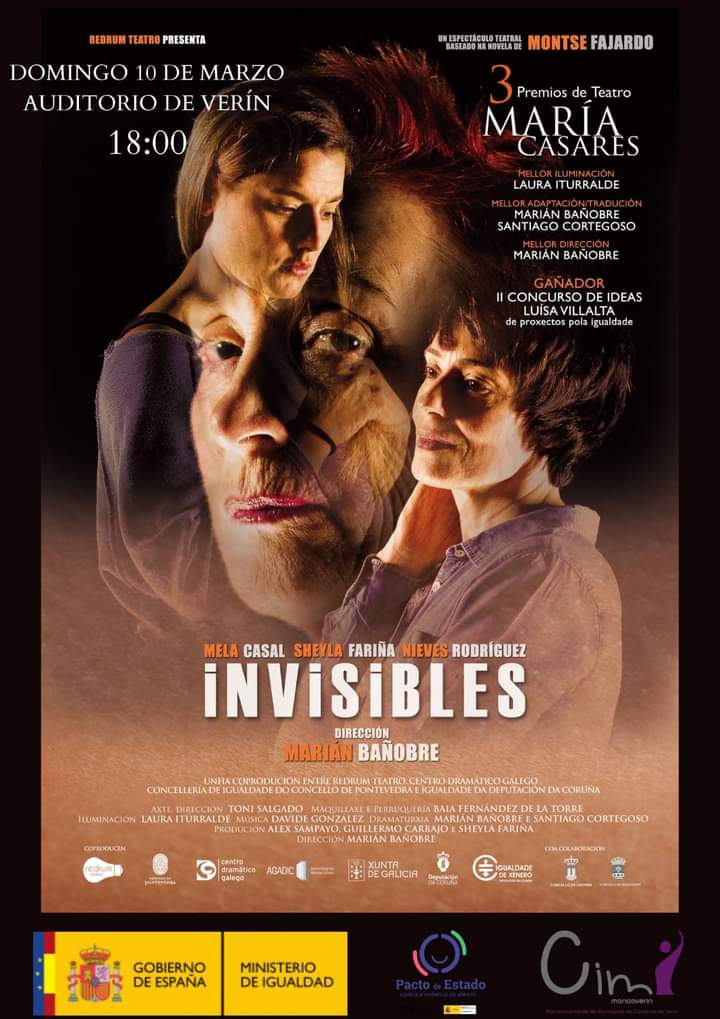 Volve Invisibles a Verín! Que unha obra estea máis de 5 anos en carteleira paréceme un milagre. Parabéns a Marián e toda a equipa💜