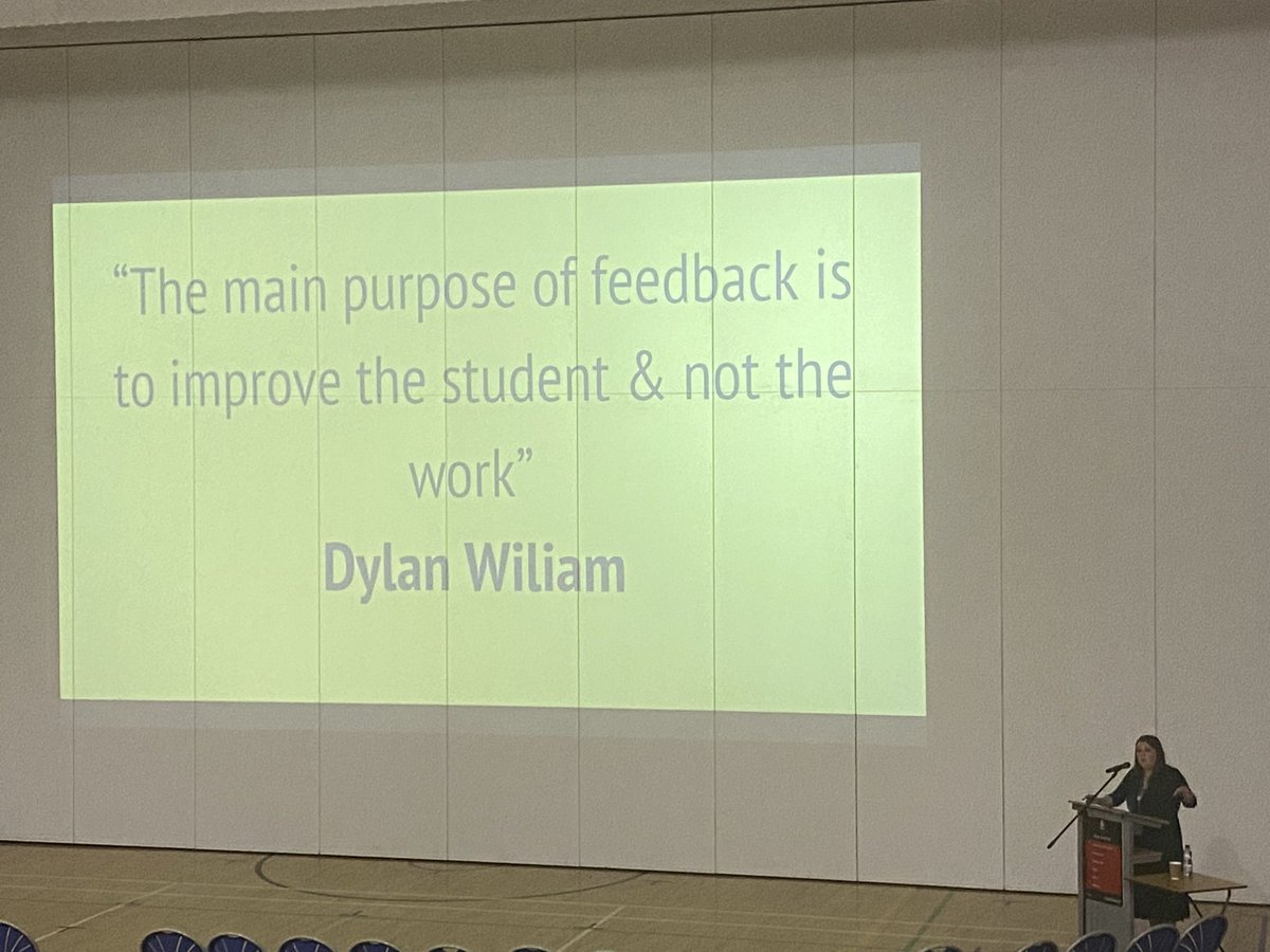 The always excellent @KateJones_teach, opening with a quote from @dylanwiliam #redwarr2024
