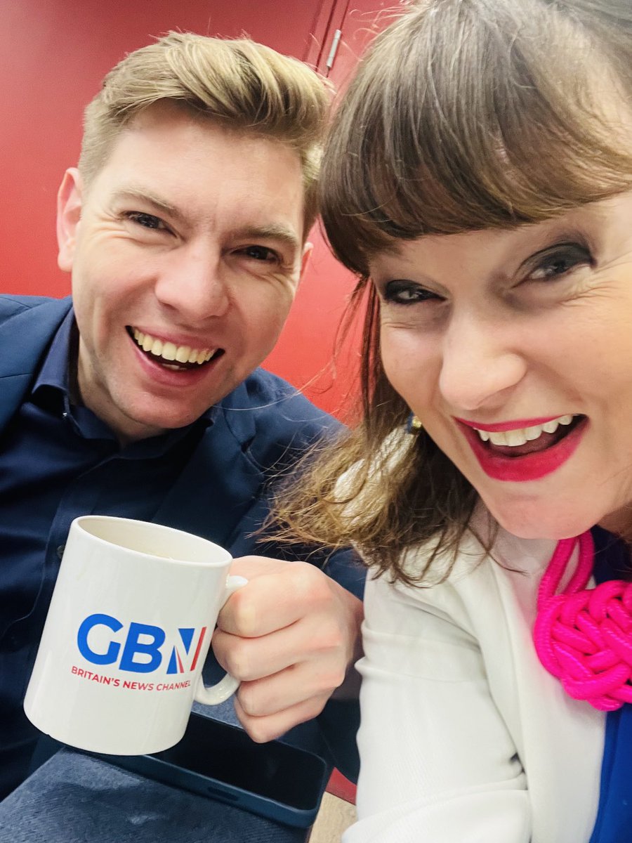 Together again - the fantastic @charlierowley on @gbnews this morning ! Xx