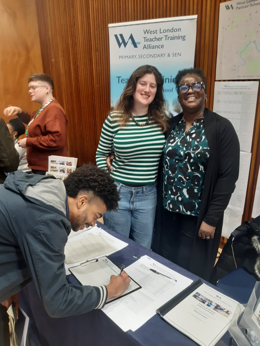 WL_TTA's tweet photo. We are at @The_TUC Congress House until 2.30 today helping match future teachers to their ideal West London school! #getintoteaching https://t.co/XeXhvkMRh0
