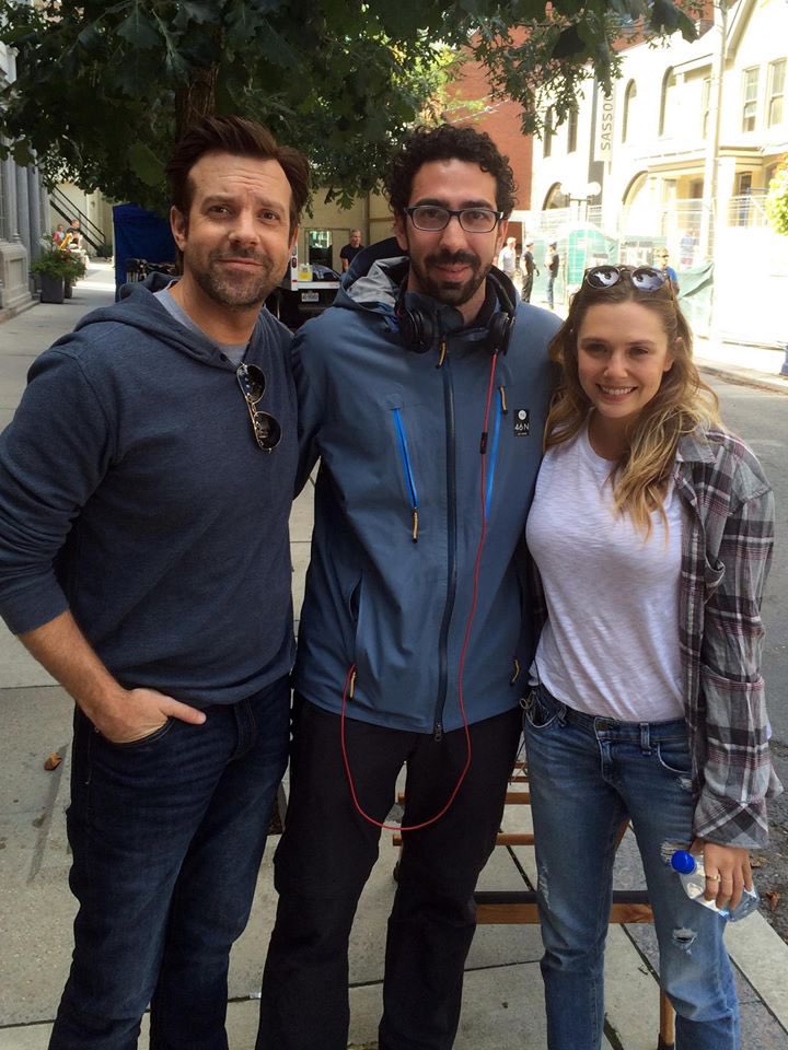 📸Jason Sudeikis and Elizabeth Olsen on the set of Kodachrome.