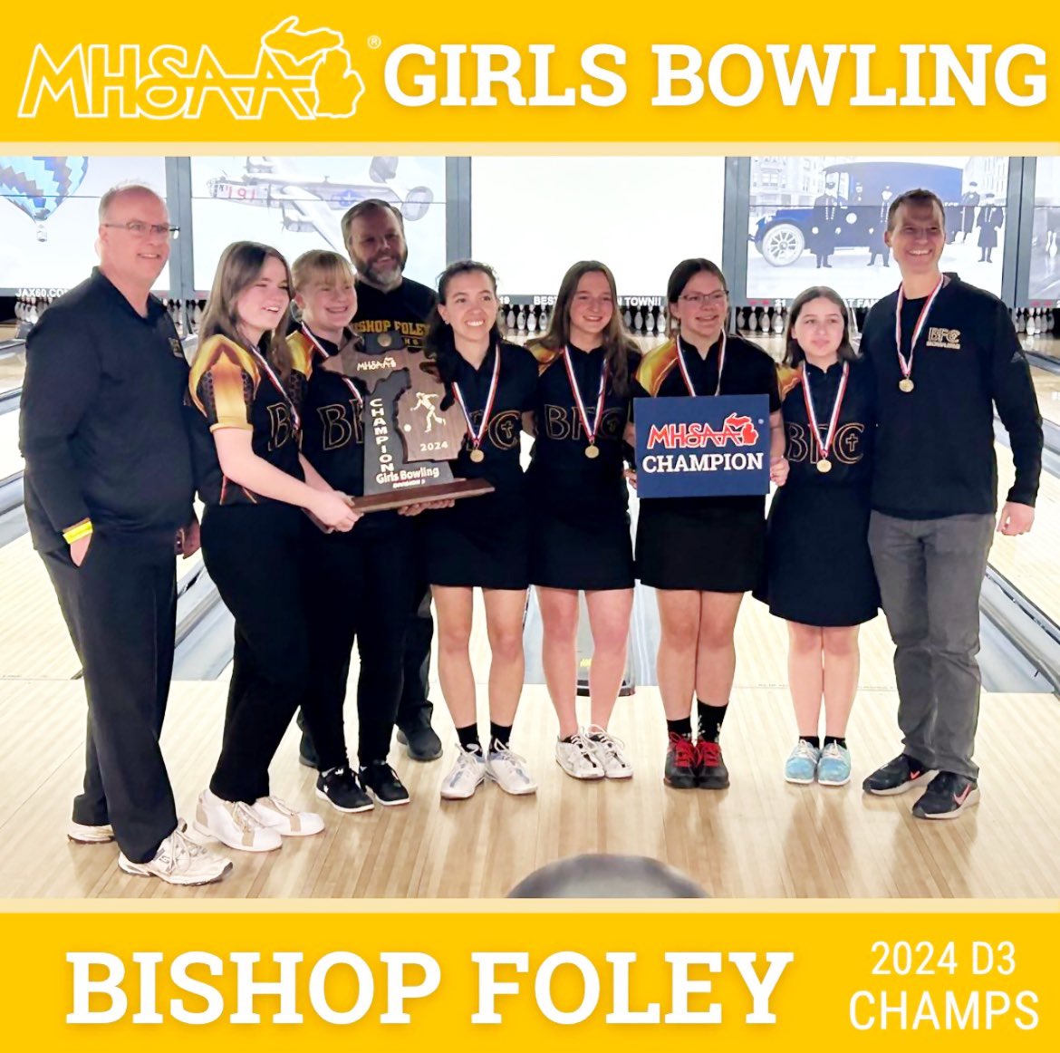 BFC_Athletics (@bfc_athletics) on Twitter photo 2024 MHSAA State Champs in Girls Bowling!! Congrats ladies, and what a run this season! Enjoy it, and you are forever a State Champion! <a href="/chsl1926/">Catholic League</a> <a href="/miprepzone/">MIPrepZone</a> @bfcventurenation @bishopfoleycatholic 2024 MHSAA State Champs in Girls Bowling!! Congrats ladies, and what a run this season! Enjoy it, and you are forever a State Champion! <a href="/chsl1926/">Catholic League</a> <a href="/miprepzone/">MIPrepZone</a> @bfcventurenation @bishopfoleycatholic