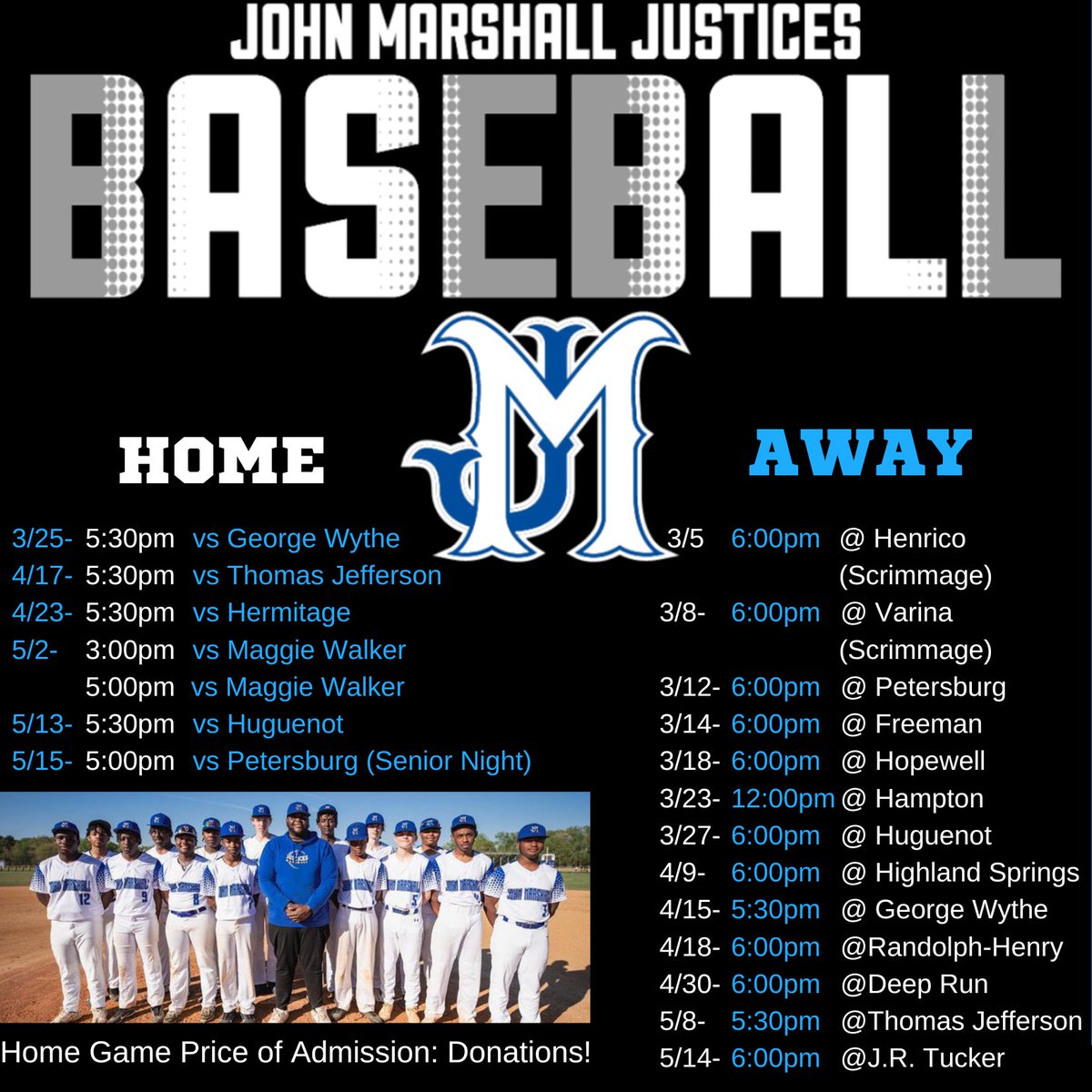 John Marshall Baseball tweet media