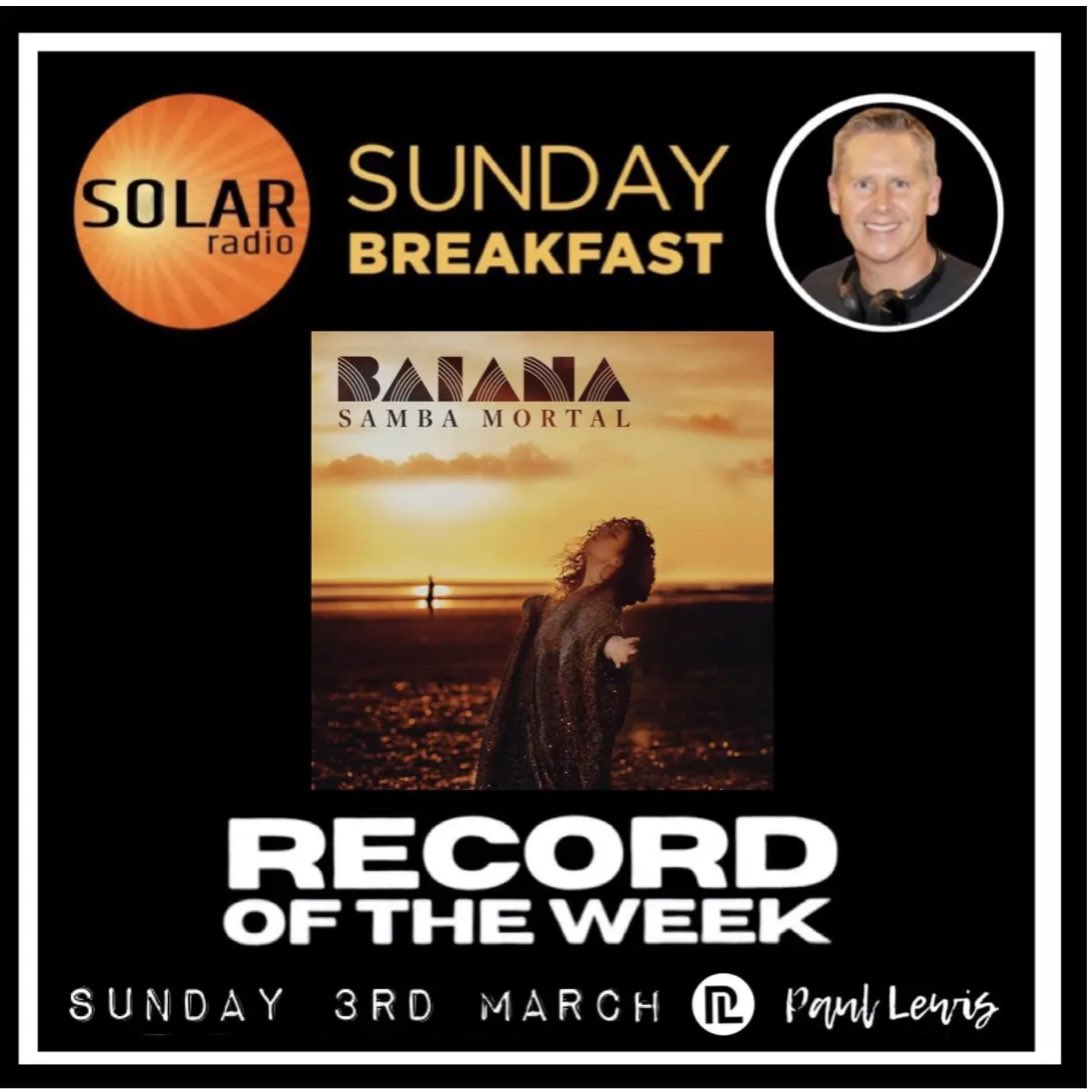 Oba!! Samba Mortal has been chosen as record of the week by @paullewisradio on Solar Radio. Tune in to the breakfast show tomorrow morning from 8am to start your day with a big bowl of musical bangers!!! Obrigadissima to Paul and his fab listeners ❤️