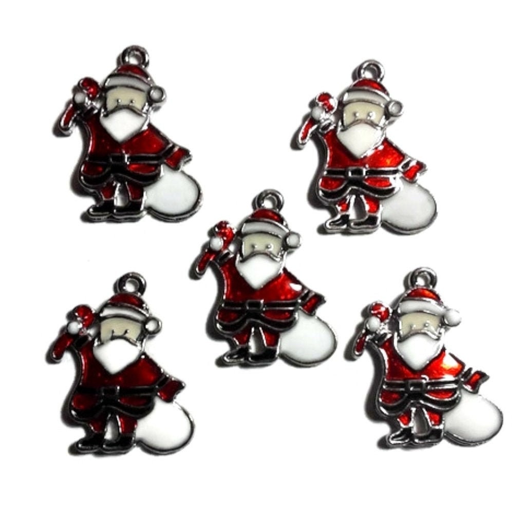 Santa December 25 Jewelry Bracelet Necklace Charms tuppu.net/26613b45 #Warehouse1711 #explorepage #candlemaker #aromatheraphy #handmadecandles #candleoils #glitter #dtftransfers #EpoxyCharms