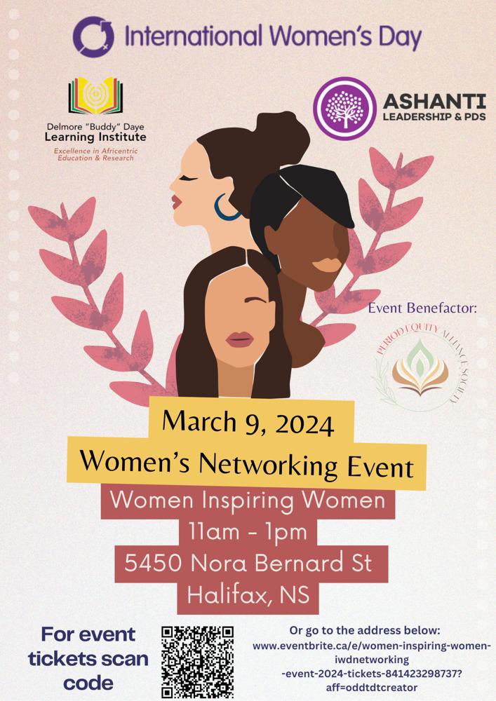 An inspiring event to celebrate IWD2024. Our speakers are Councillor Iona Stoddard and Associate Deputy Minister Nicole Johnson Morrison, sharing their stories and journey to leadership. Our guest of honour, The Honourable Minister Twila Grosse, Preston, MLA. Register now!!