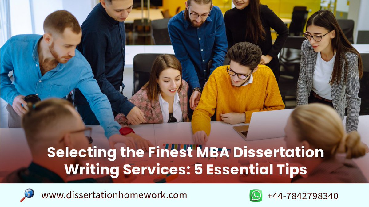 DissertationWrk's tweet image. Read this Blog 5 Tips for Choosing the Best MBA Dissertation Writing Services
Explore -: shorturl.at/zAQWX

#mbadissertationhelp #dissertationwriting, #dissertationwritingservices
