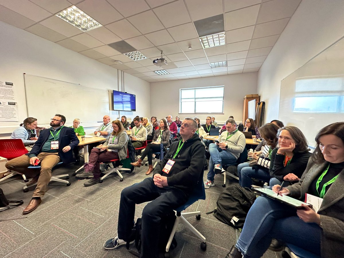 cesitweets's tweet image. Standing room only for @marloft talk about Critically Engaging AI in the Classroom. She starts with Athena’s Owl, saying we all need an owl on our shoulder. Message received, Mary! #CESIcon