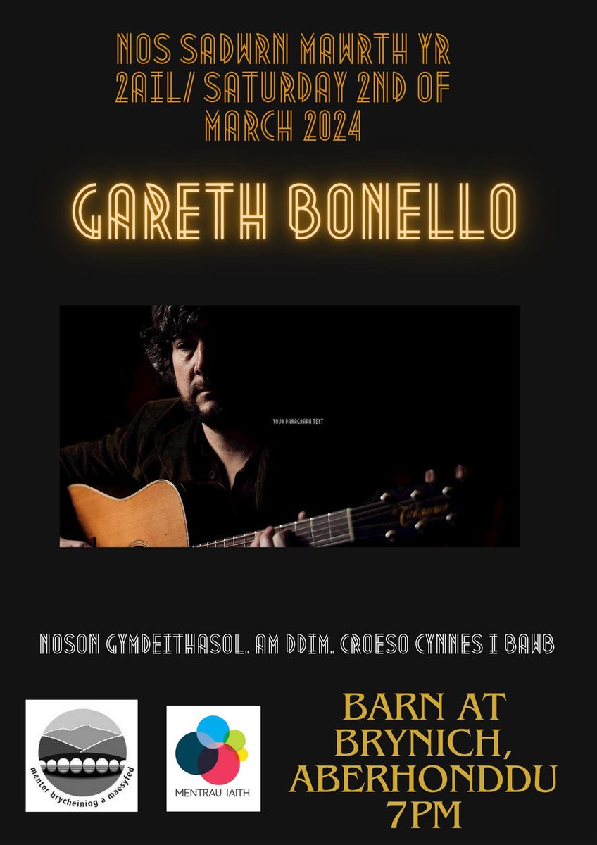 ghbonello's tweet photo. Heno! Dwi’n dod dros y Bannau i @Brynich i berfformio. Dim byd i dalu - dewch draw!

Tonight! I’m heading over the Bannau to @Brynich to sing - it’s free entry so why not come along? https://t.co/u9WBhnvB1b