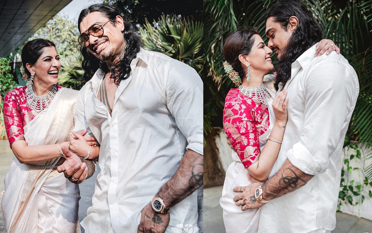 . @varusarath5 gets engaged to #NicholaiSachdev in an intimate ceremony in the presence of family and close friends held in Mumbai on the 1st of March. ♥️ 

Varalaxmi and Nicholai who have known each other for the past 14 years exchanged rings with the blessings of their parents.