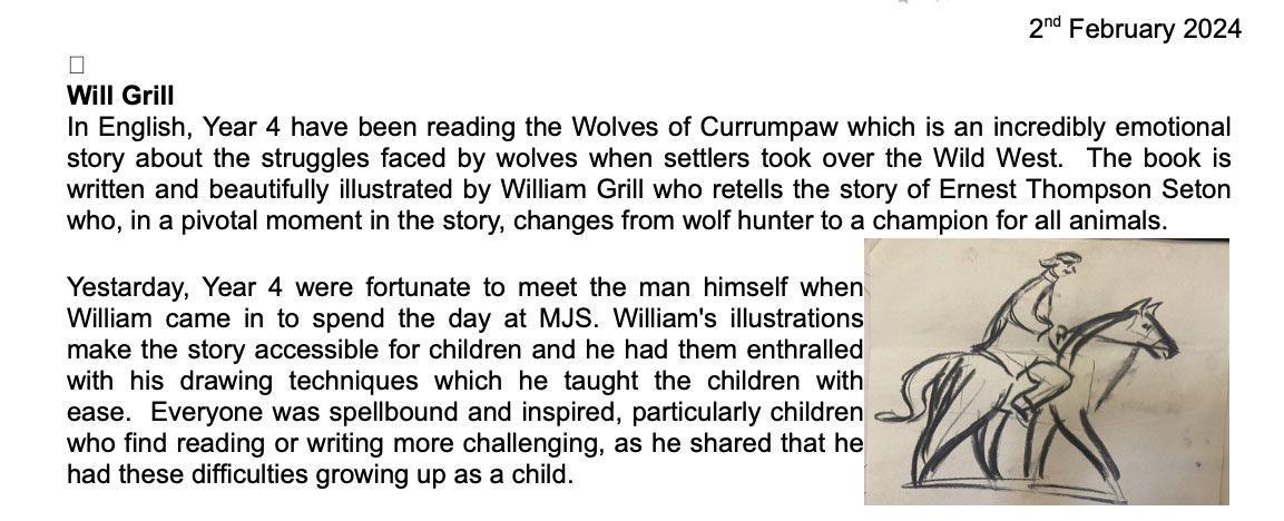 William Grill (@williamgrill) on Twitter photo Was great to visit <a href="/MJunSchool/">MarchwoodJunSchool</a> for a drawing workshop based on The Wolves Of Currumpaw. Here’s some of the work they created 🐺✏️ Was great to visit <a href="/MJunSchool/">MarchwoodJunSchool</a> for a drawing workshop based on The Wolves Of Currumpaw. Here’s some of the work they created 🐺✏️
