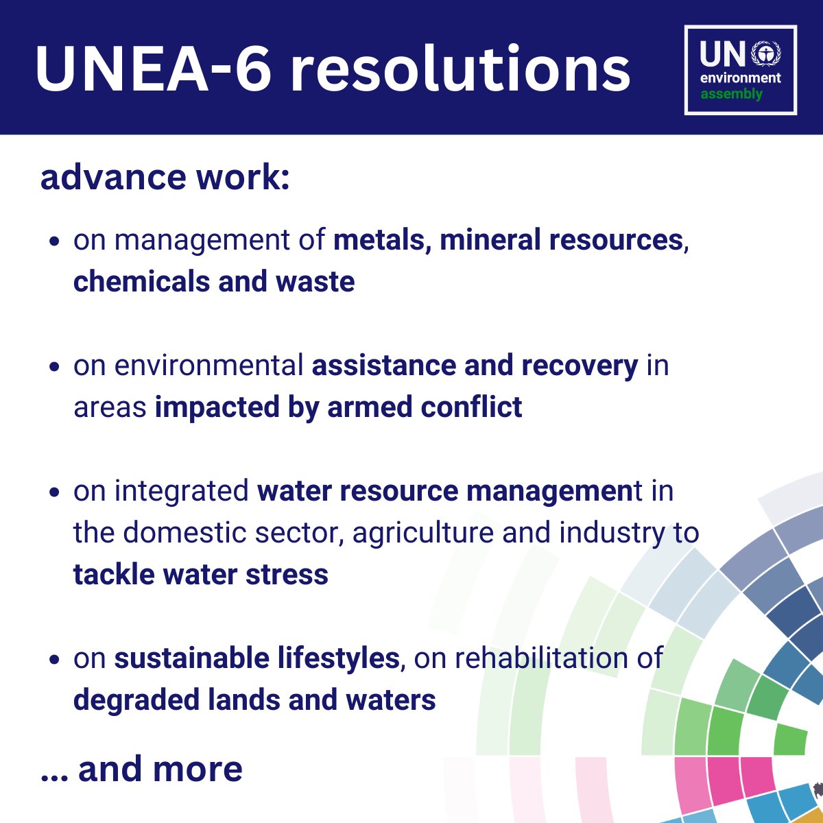 UNEP's tweet image. #UNEA6 outcomes bolster UNEP&apos;s advocacy role for action across the triple planetary crisis and its work to ensure that every person on this planet enjoys the right to a safe and healthy environment, see: unep.org/news-and-stori…