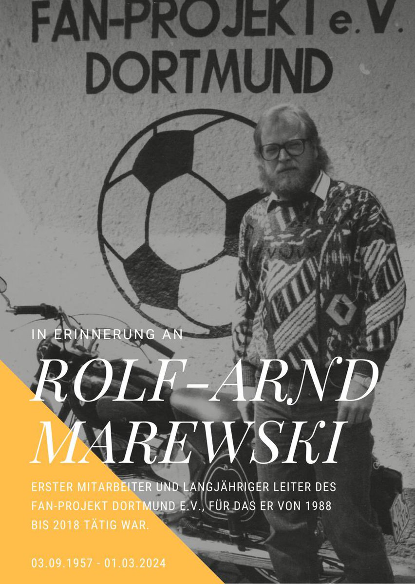 Leider eine sehr traurige Nachricht. Rolf-Arnd Marewski ist gestern plötzlich und völlig unerwartet verstorben. Wir sind alle völlig fassungslos. 

Unsere Gedanken sind seiner Familie.

In tiefer Trauer
Team Fanprojekt