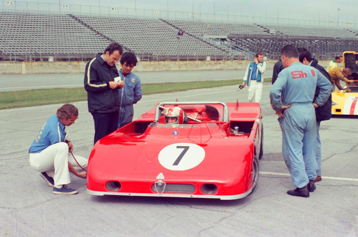 Well, I'm way late again as it's mid afternoon for our European X friends, so how about an Alfa Romeo 'Saturday Special'! It's Daytona, 1972 practice. From 'when they were new'...