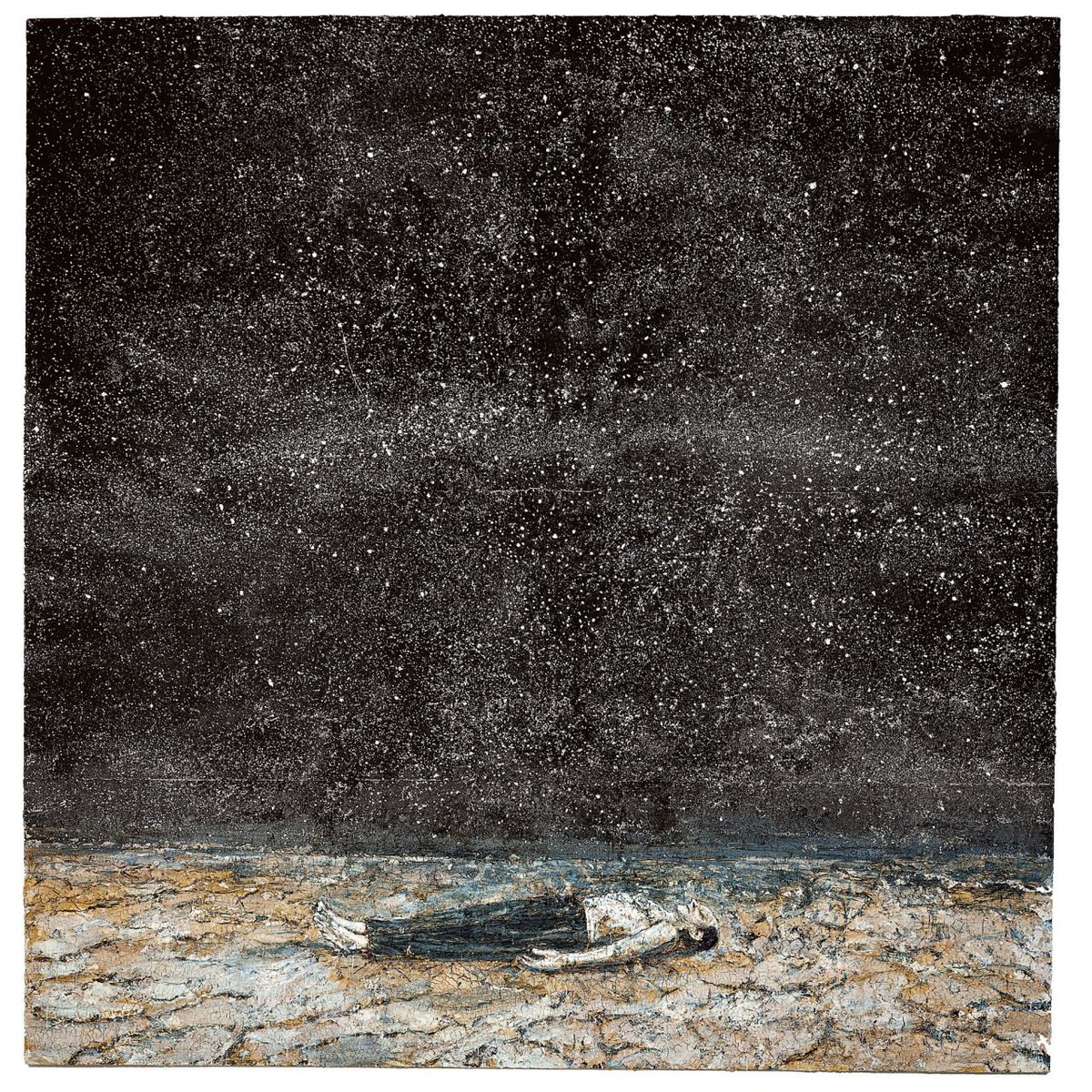 There is a subtle difference between seeing life as meaningless &amp; seeing it as an unsolved mystery. The first way can lead to a sense of futility and despair. The second way can lead to wonder and humility. Art can greatly assist the second.

Anselm Kiefer, Falling Stars, 1995
