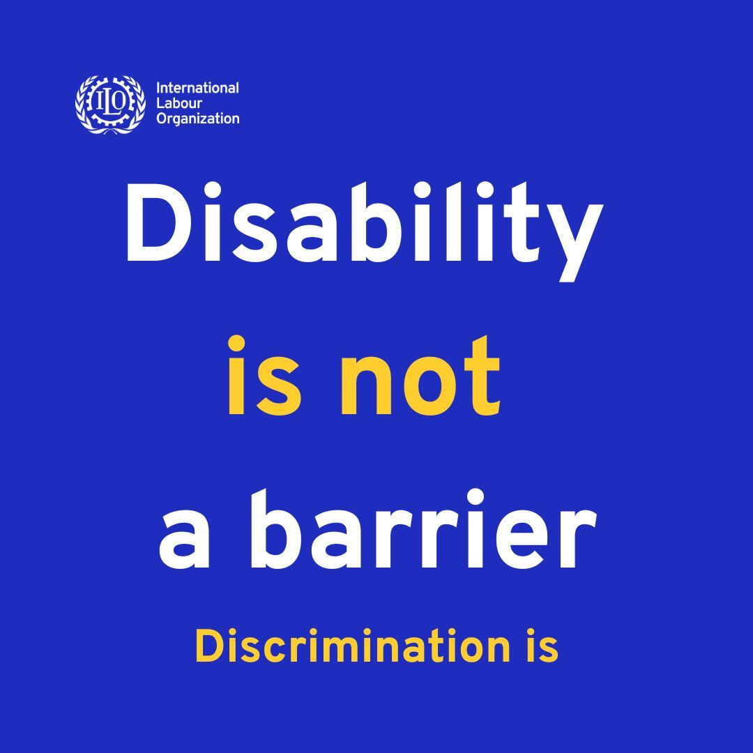 Disability inclusion is a priority for the United Nations, and central to the promise of the #Agenda2030 -- to #LeaveNoOneBehind. Discrimination is a violation of human rights and must not go unchallenged. What does discrimination mean for you? #EndDiscrimination