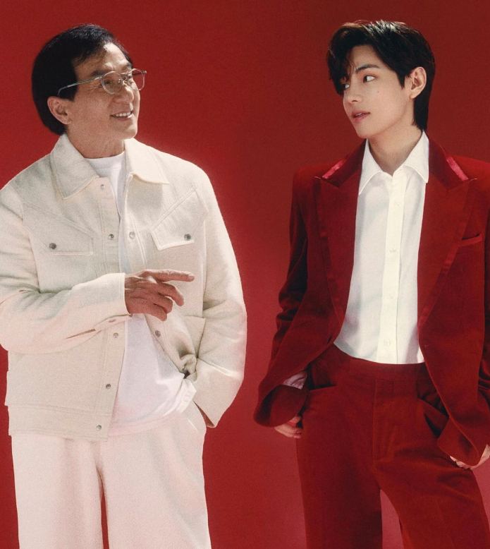 Taehyung and Jackie Chan for Siminvest.