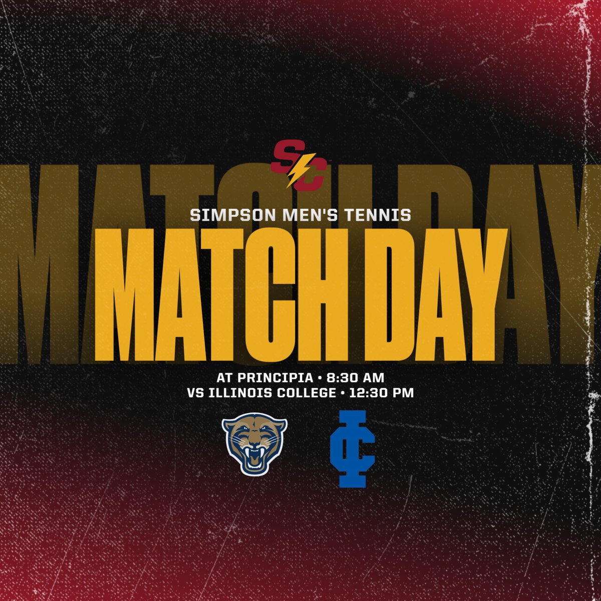 Hitting the road for a doubleheader in Illinois!

🆚 Principia
🕣 8:30 a.m.
🆚 Illinois College
🕧 12:30 p.m.
📍 Elsah, Ill.
🏟 Hexberg Tennis Center
🖥 tinyurl.com/mtbafs59

#rollriversMTN