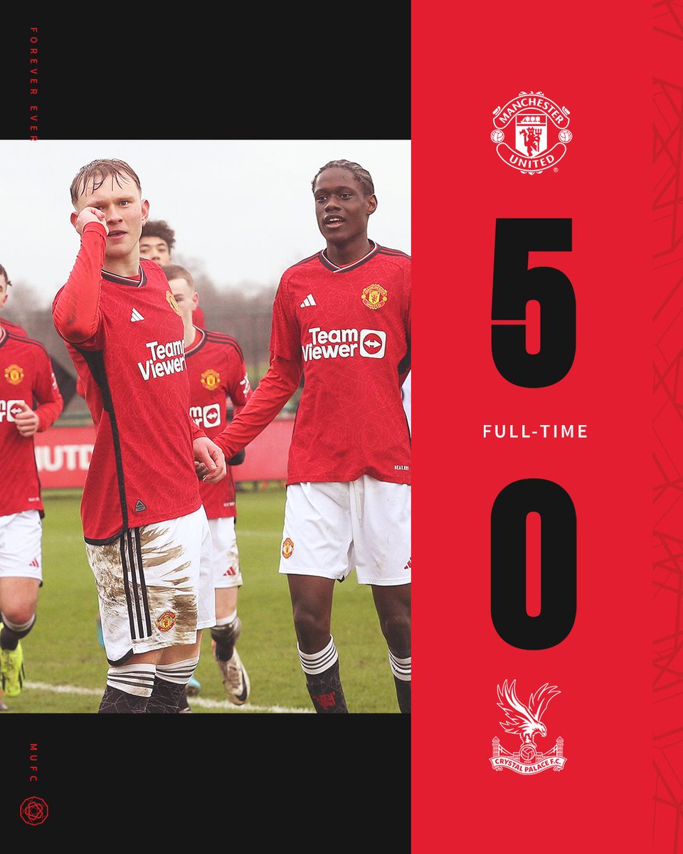 A five-star performance from our young Reds, who have booked a spot in the #U18PLCup final ⭐️

#MUAcademy || #MUFC