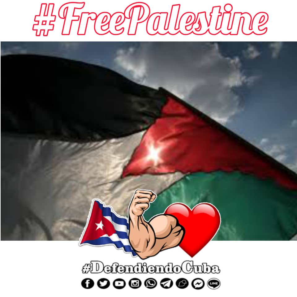 Desde #Cuba se alzan las voces por #PalestinaLibre.👇 Ya son más de 4 meses de crimen horrendo. ‼️‼️Abajo el genocidio de Israel contra la Franja de Gaza‼️ ‼️‼️Viva la Paz‼️‼️ #DefendiendoCuba🇨🇺💪❤️