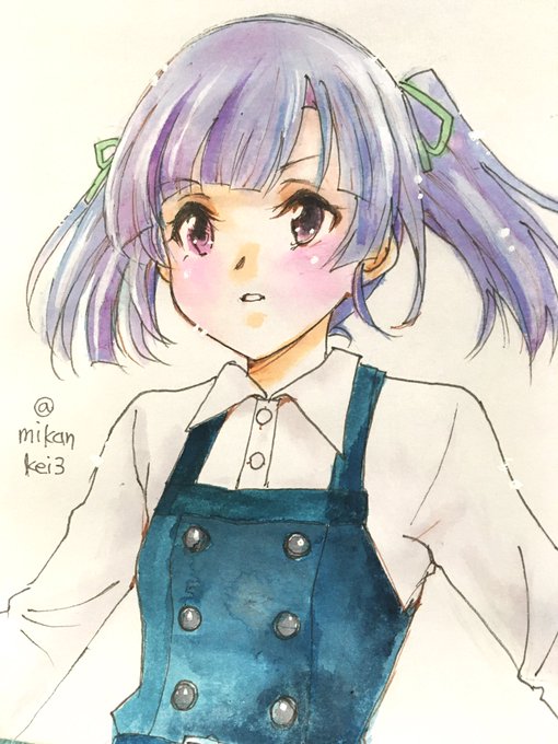 「purple hair ribbon」 illustration images(Latest)｜21pages