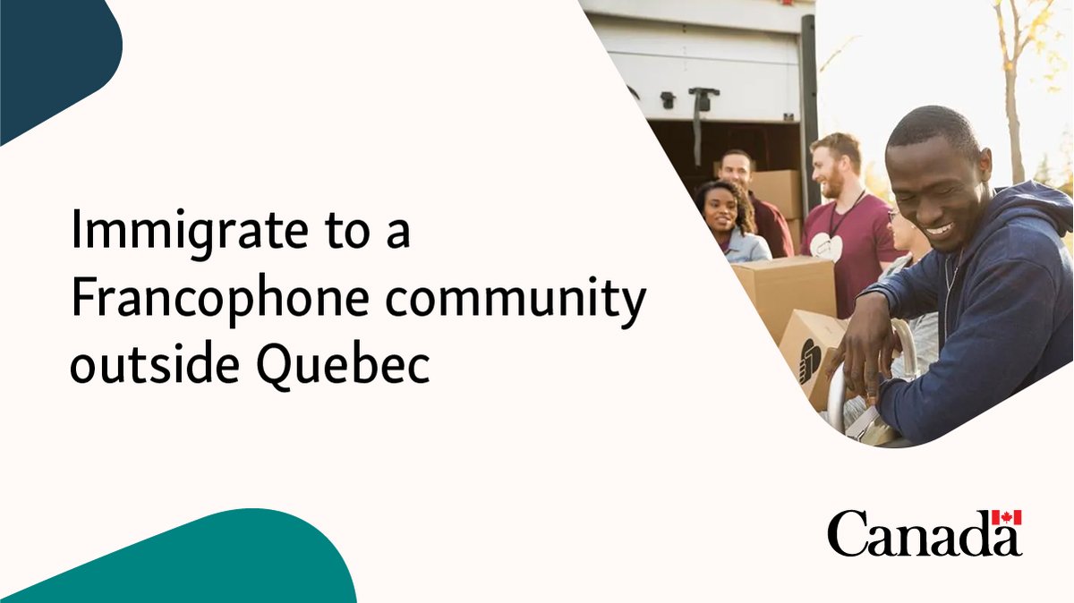 Every year, thousands of French-speaking newcomers immigrate to Canada to settle and live in communities outside Quebec. 

Plan your departure, prepare for your arrival and discover the services available to you in French: canada.ca/en/immigration… 

#FrCan