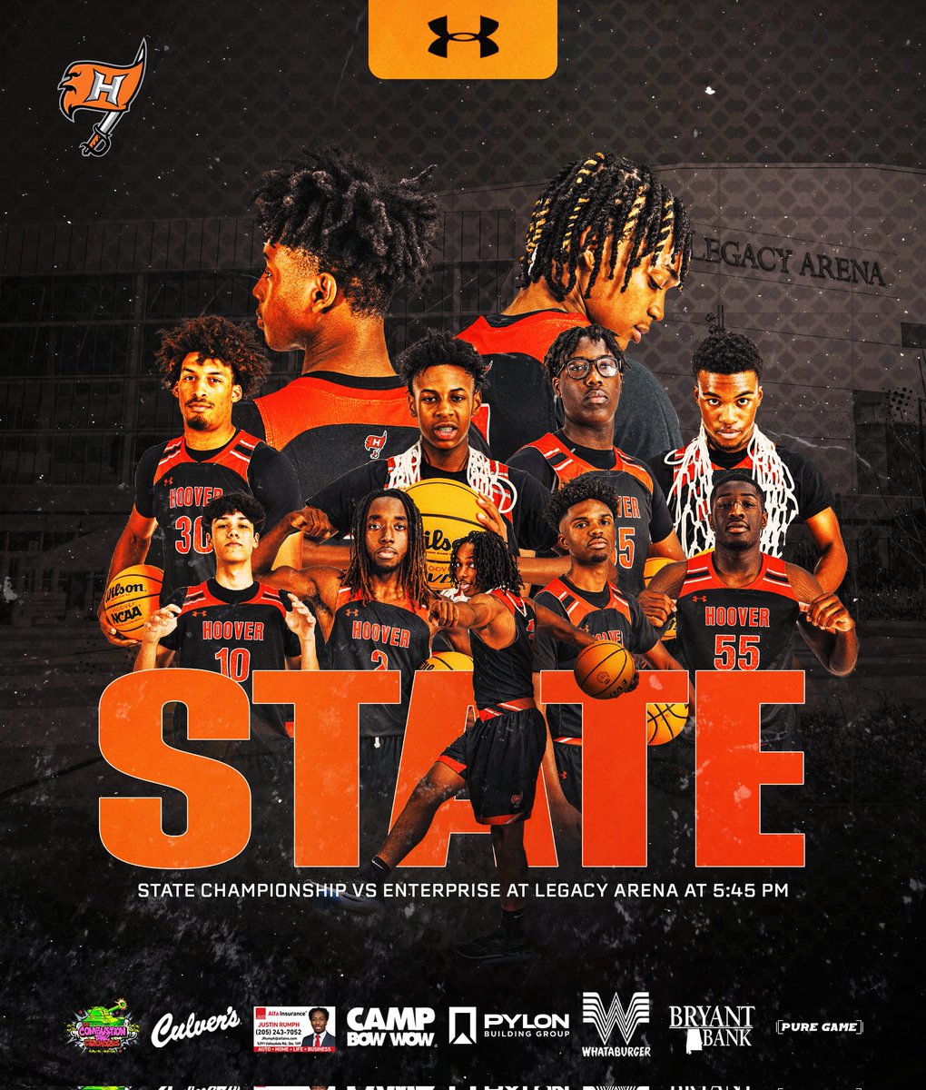 STATE CHAMPIONSHIP GAME DAY! 
🆚 Enterprise 
⏰ 5:45 pm
📍 Legacy Arena