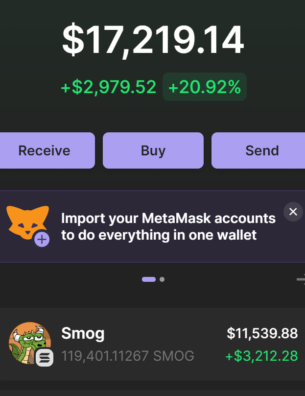 Cryptoweazels's tweet photo. #solana #SMOG 
 $SOLANA $SMOG We make money! https://t.co/XCdZ2t6veY