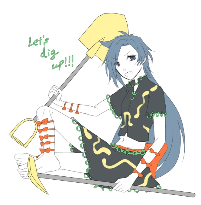 一切の前触れなく唐突に百々世ちゃんを描きたいな…と思ったのでらくがき。キャラデザがマジで好きなんだけど、大百足モチーフでこれ出てくるの天才すぎるよな 