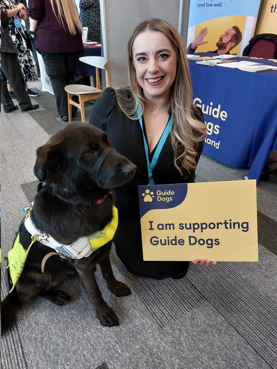 Many thanks to all @ScotTories conference who met our guide dog owners and discussed pavement parking, access, and inclusive streets - lots of support for @gdcampaigns and our charity #SCC24