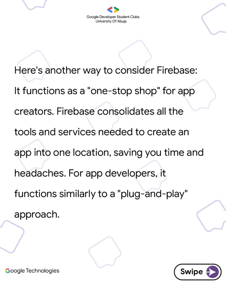 gdsc_uniabuja's tweet image. Make your app the best it can be!

#GoogleTechnologies
#Firebase
#GDSCUNIABUJA
#GDSC