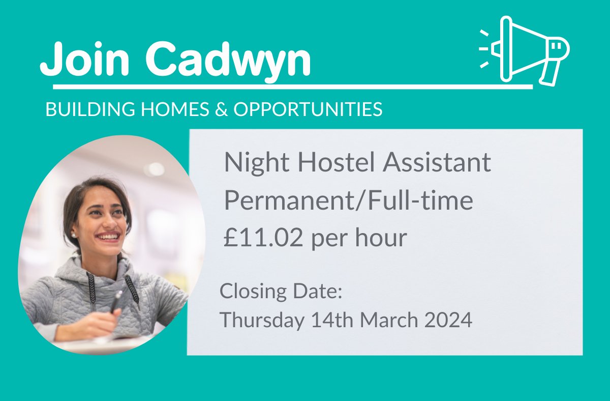 We're recruiting 📢 Come join our fantastic Supported Housing Team which helps over 100 families a year across our two sites as a Night Hostel Assistant. Does this sound like the role for you? Find out more 👉 bit.ly/49V15Re