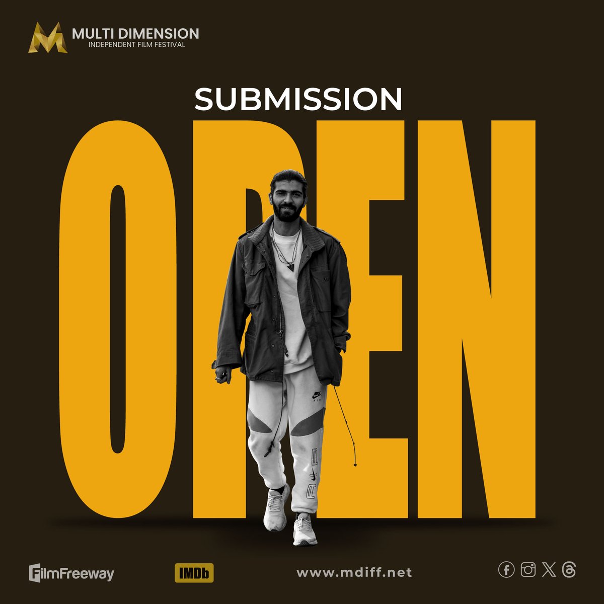 MDIFF21's tweet image. CALL FOR ENTRY! March 2024 Season Open Now!

Submit Your Masterpieces!

Submit exclusively via: 
filmfreeway.com/MultiDimension…

#mdiff #seasonopen #submissionopen #submitnow #callforentry #filmfreeway
