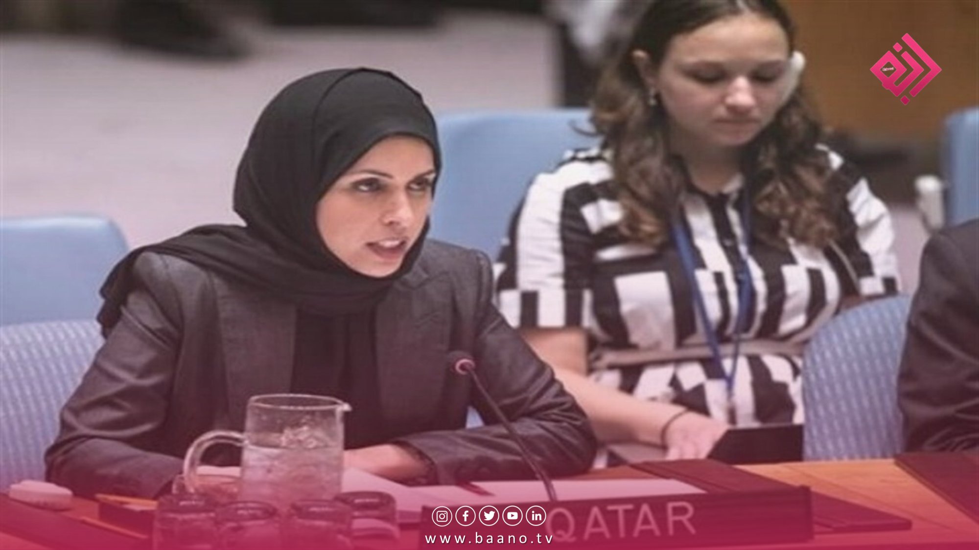تاکید و پیشتبانی  جواهره بنت العزیز السویدی معاون نماینده دایم قطر در نشست شورای حقوق بشر سازمان ملل متحد از مردم افغانستان